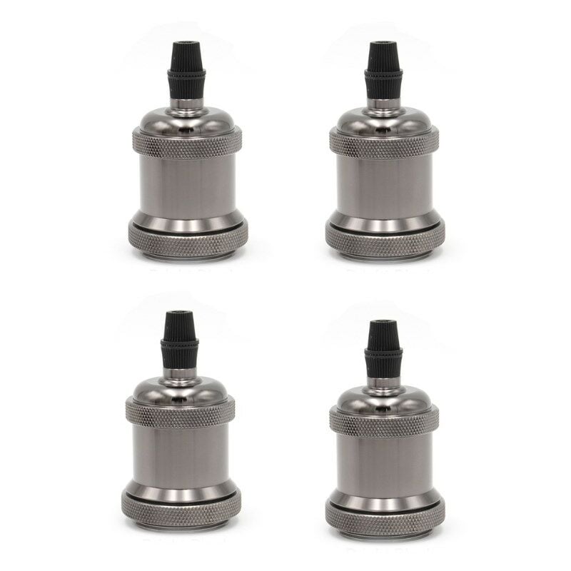 Douille de douille E27 vintage. 4 socle de lampe à douille de plafond socle de lampe rétro support de lampe suspendu adaptateur de lampe suspendu