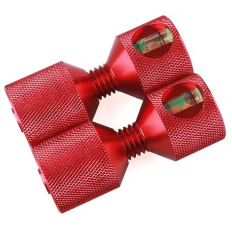 Douille de guidage pour brides à deux trous avec niveau à bulle intégré (28 mm) – Kit d’alignement précis pour montage de brides industrielles-lsw