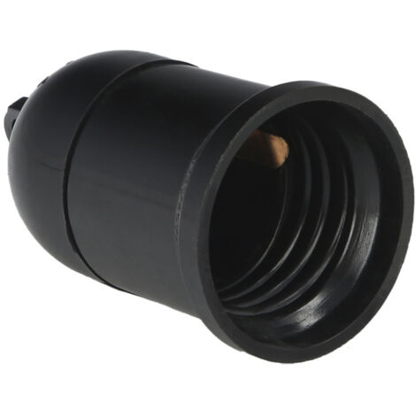 Douille de lampe de chantier E27 (4A) Ø3,5x6cm noire