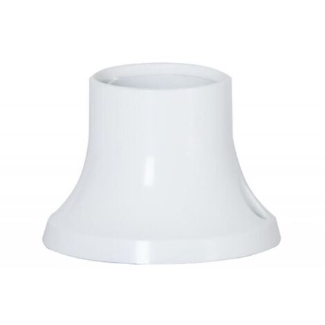 Douille de lampe droite à visser E27 blanche