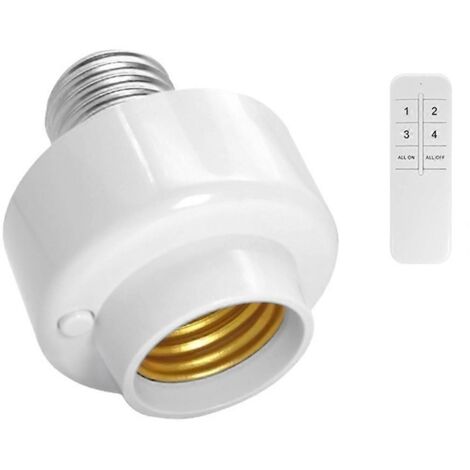 Douille de lampe sans fil Wi-Fi Smart E26 E27 avec télécommande et minuterie via application