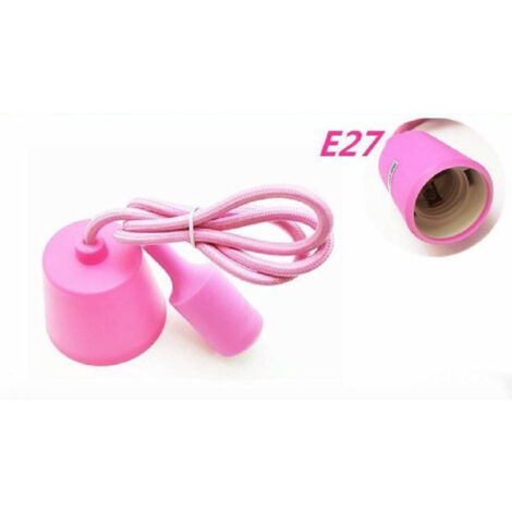 Douille De Plafonnier Rose E27 Douille Suspendue Câble Douille E27-sa