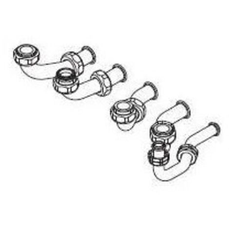Douille de raccordement courte pour chaudière – Raccord d'évacuation PVC – Installation facile – Compatible Saunier Duval Thema et Semia