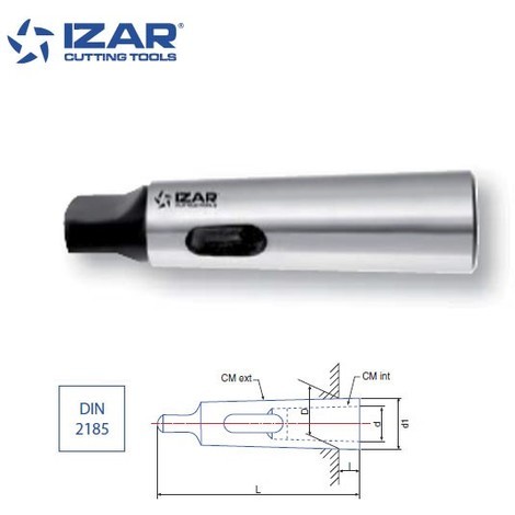 Douille de réduction conique Izar cône morse CM3-CM2 DIN2185