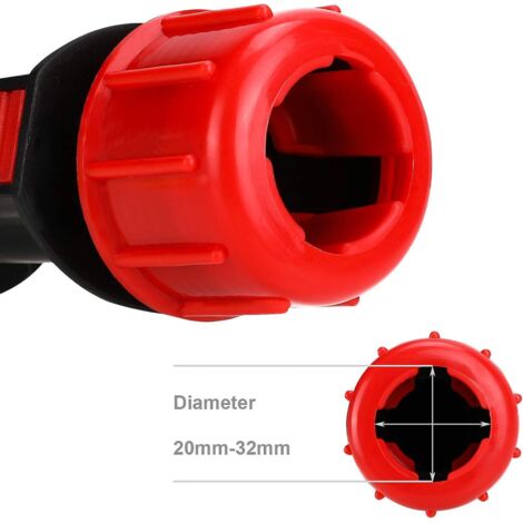 Douille de sol à visser de qualité supérieure pour base de parasol de plage ou de sol en plastique de 20 à 32 mm (1 pièce)