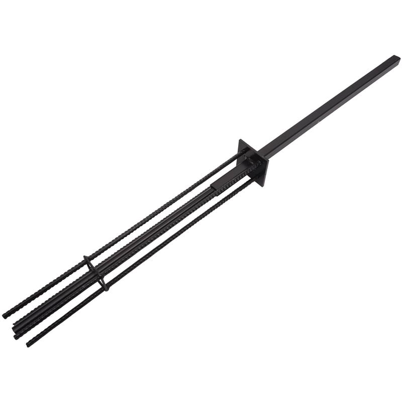 Douille de sol pour brise-vue en wpc Poteau en aluminium de Sarthe, Ancrage de sol, fer rond galvanisé