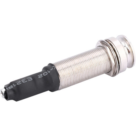 Douille de sortie jack 1/4" avec entrée 2.5mm pour guitare, capteur piézoélectrique intégré pour sonorisation acoustique.