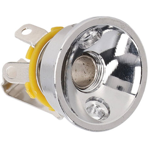 Douille de sortie jack 6.35mm pour guitare électrique, connecteur argenté, pièces de rechange