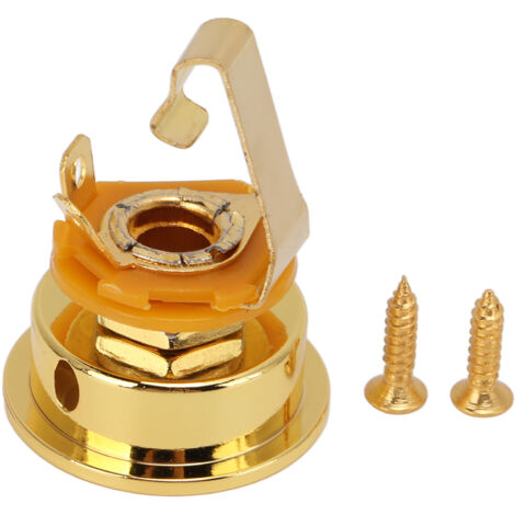 Douille de sortie stéréo pour guitare électrique, jack métallique doré renforcé en forme de coupe ronde, compatible TL.