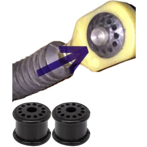 AUTRES Douille de tête de levier de boîte de vitesses 2 pièces Ford Focus Fiesta Fusion 1998-2009, kit de réparation de douille de câble de boîte de vitesses, compatible Fiesta Focus 4S6P7412AA