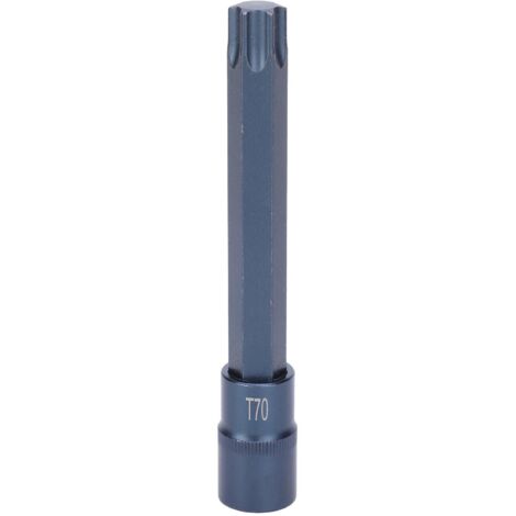 Douille de tournevis étoile en acier allié, embout T70 pour clé à douille 1/2" x 150 mm, outil de bricolage métrique