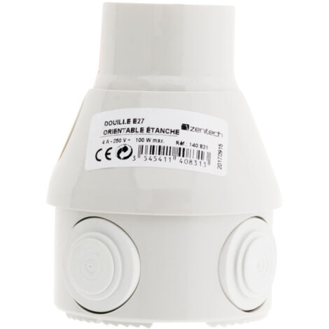 Douille d'éclairage orientable étanche E27 - ZENITECH