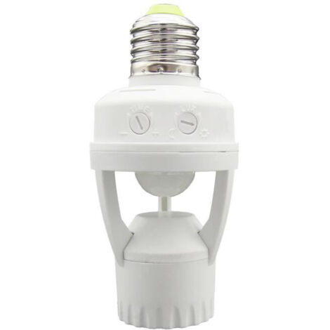 Douille détecteur de mouvement E27 automatique LED compatible