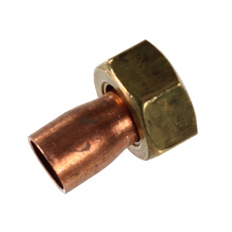 Douille droite écrou prisonnier 359 GCL Femelle 1/2"(15/21) - Tube Cuivre Ø14