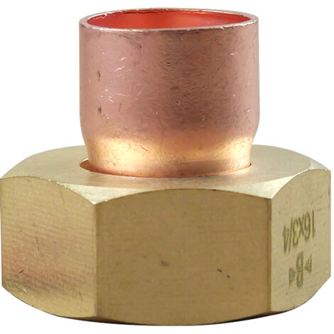 Douille droite écrou prisonnier 359 GCL Femelle 3/4"(20/27) - Tube Cuivre Ø16