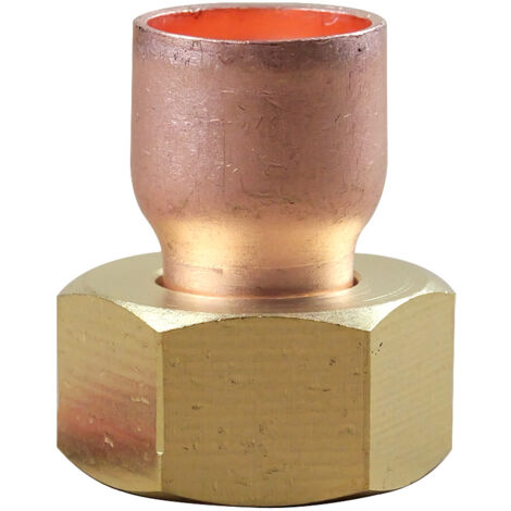 Douille droite écrou prisonnier 359 GCL Femelle 3/8"(12/17) - Tube Cuivre Ø12
