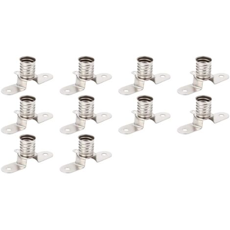 Douille E10 - Support Lampe Fer Haute Température - Pour Expériences Électriques et Circuits - 24 Pièces