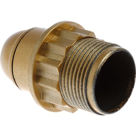 Douille E14 double bague or - Eur'Ohm