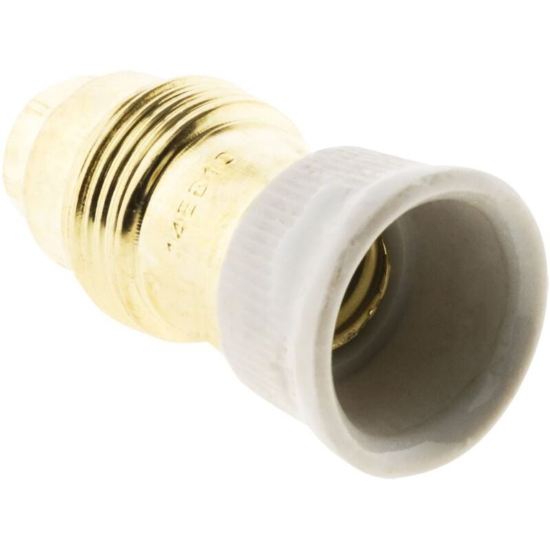 Anciennes douilles laiton bague porcelaine E14