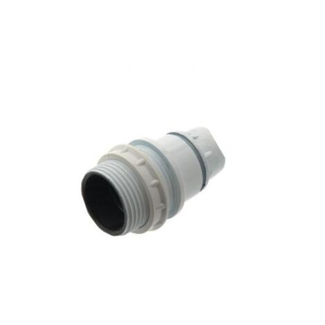 Douille E14 plastique 1-2 filetée + bague blanche M10 - L'EBENOID