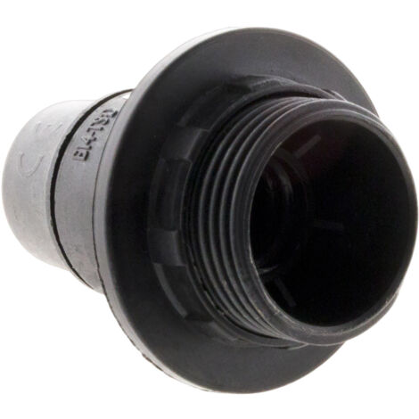 Douille E14 simple bague - Noir - Zenitech