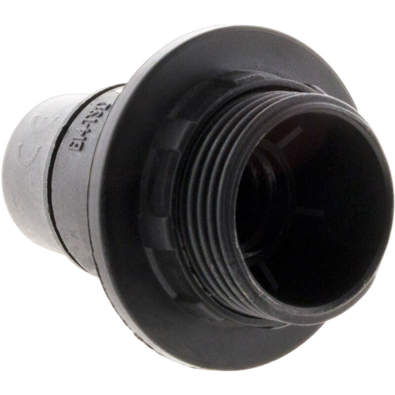Douille E14 thermoplastique ZENITECH 1 bague noir