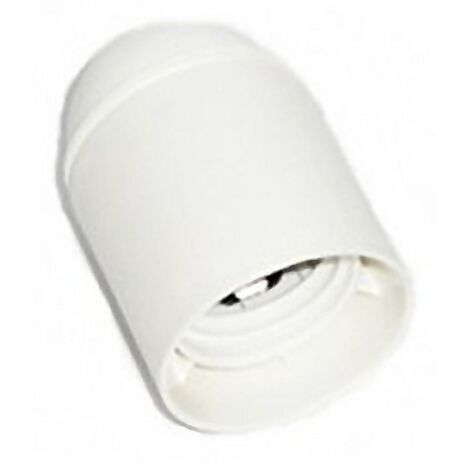 Douille E27 4A 250V corps lisse noir