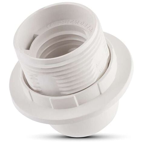 LECLUBLED Douille E27 blanche thermoplastique 1 unité