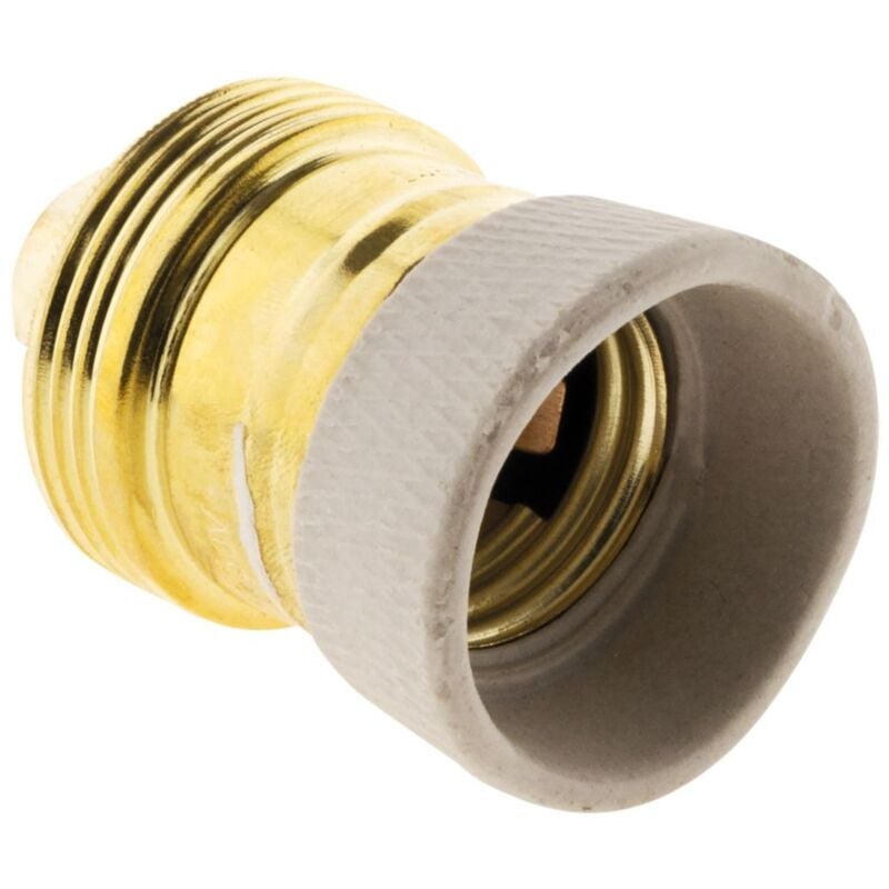 Anciennes douilles laiton bague porcelaine E14
