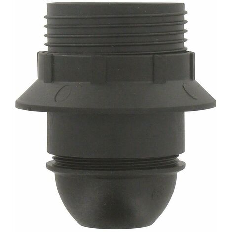 Douille E27 Plastique Raccord ø 10 Mm Noir