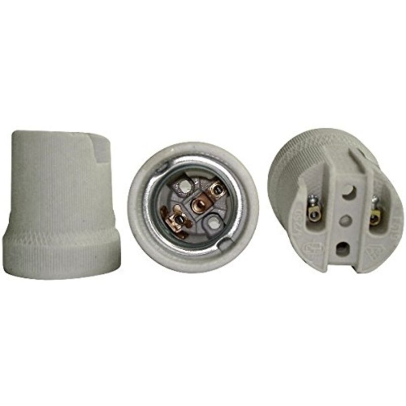 Douille E27 &agrave; vis en porcelaine ZENITECH