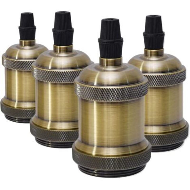 Ersandy - Douille E27 Vintage De Lampe,Douille Ampoule,Céramique Adaptateur Support De Lampe Pour Décorer Les Bars,Restaurants,Chambres,Cours 4
