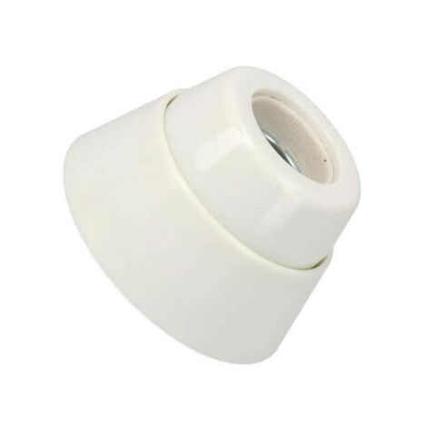 Portalamparas E27 recto recto porcelaine rétractable EDM
