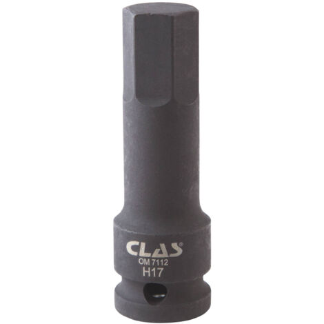 Douille embout choc héxagonale 17mm L.78mm 1/2" Cr-Mo - SA 0483 - CLAS Equipements