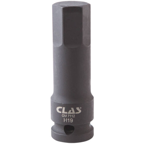 Douille embout choc héxagonale 19mm L.78mm 1/2" Cr-Mo - SA 0484 - CLAS Equipements