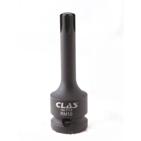 Douille embout choc ribe M10 L.78mm 1/2'' Cr-Mo - SA 0455 - CLAS Equipements