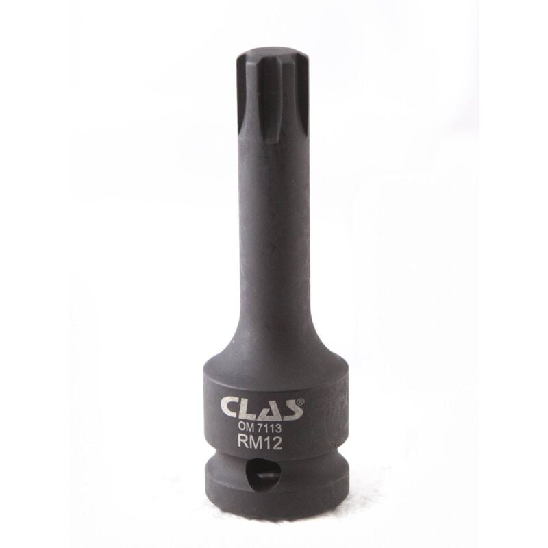 Douille embout choc ribe M12 L.78mm 1/2'' Cr-Mo - sa 0456 Clas Equipements