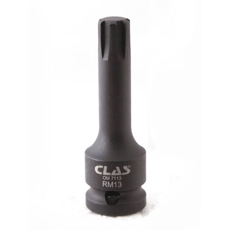 Douille embout choc ribe M13 L.78mm 1/2'' Cr-Mo - SA 0457 - CLAS Equipements