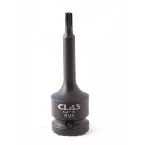 Douille embout choc ribe M5 L.78mm 1/2'' Cr-Mo - SA 0450 - CLAS Equipements