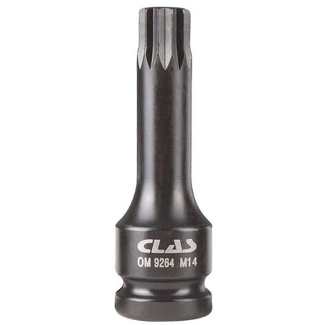 Douille embout choc XZN M14 L.78mm 1/2" Cr-Mo - SA 0467 - CLAS Equipements