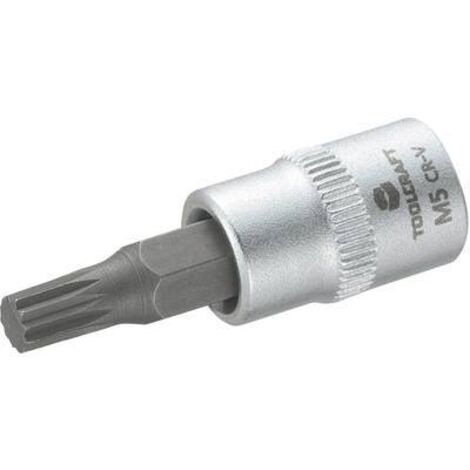 Douille-embout denture multiple (XZN) 5 mm Longueur: 37 mm TOOLCRAFT 816074 Propulseur: 1/4" (6.3 mm