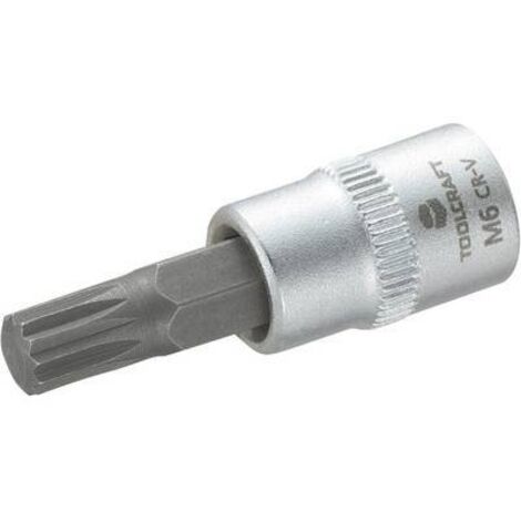Douille-embout denture multiple (XZN) 6 mm Longueur: 37 mm TOOLCRAFT 816075 Propulseur: 1/4" (6.3 mm) 1 pc(s) C98743