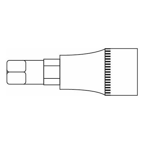 Douille embout héxagonal 14mm L.55mm 1/2'' CrV - SA 0376 - CLAS Equipements
