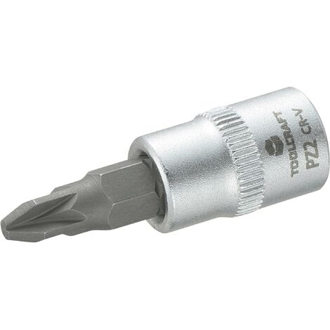 Douille-embout vis Pozidriv PZ 2 Longueur: 37 mm TOOLCRAFT 816057 Propulseur: 1/4 (6.3 mm) 1 pc(s) C98734