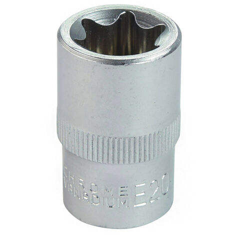 Douille Empreinte étoile E20 carré 1/2"