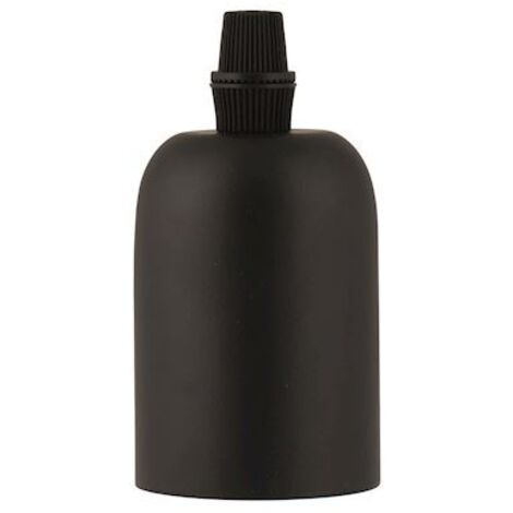 douille en aluminium - culot e27 - noir mat - bailey 139700