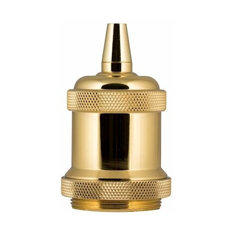 douille en aluminium - culot e27 - rétro - or - bailey 140910