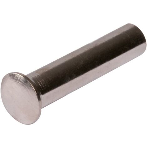 Douille en laiton nickelé lisse pour vis de poignée - 4 x 20 mm - Compatible Hoppe et cie