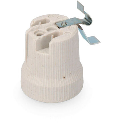 Douille en porcelaine e-27 pour plafonniers emballage solera