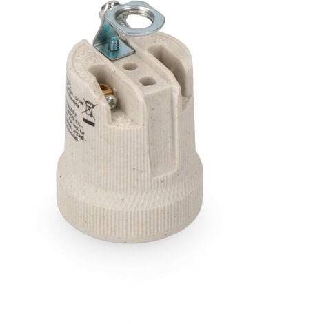 Douille en porcelaine e27 sous emballage edm